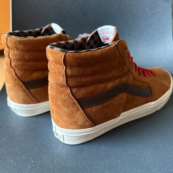 NEW Vans Sk8-Hi Suede Shoe  - Glazed Ginger Brown - Men's 12 - Picture 3 of 12